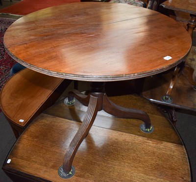 Lot 1280 - A George III mahogany tilt top tripod table,...