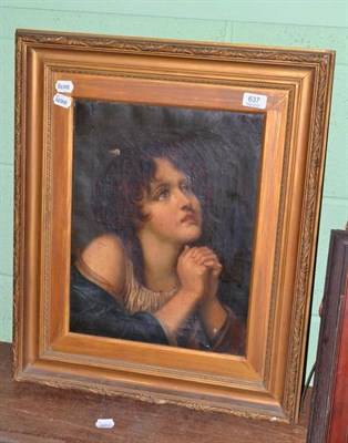 Lot 637 - Victorian oil of a child