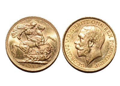 Lot 119 - A 1915 George IV Gold Sovereign