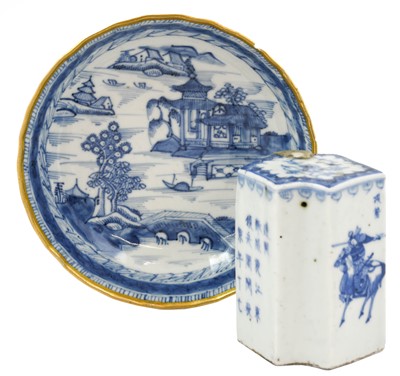 Lot 667 - A Chinese Porcelain Seal, 19th century, of...