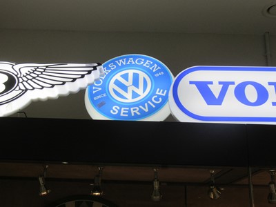 Lot 203 - Volkswagen: A Reproduction Illuminated Sign...