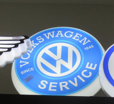 Lot 203 - Volkswagen: A Reproduction Illuminated Sign...