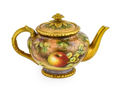 Lot 69 - A Royal Worcester Porcelain Teapot and Cover,...