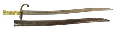 Lot 211 - Four Bayonets:- a French Mle 1866 Chassepot...