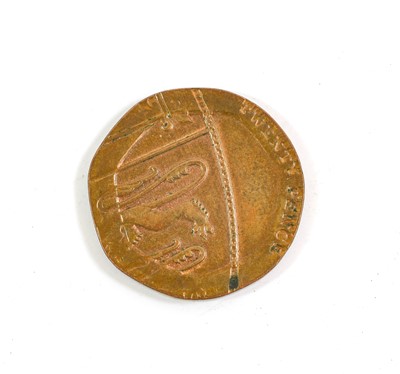 Lot 2253 - Royal Mint Error Striking, a 20p coin 2015...