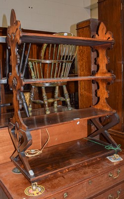 Lot 1211 - An early Victorian rosewood four tier whatnot...