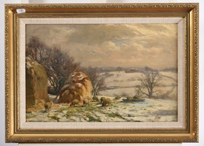 Lot 525 - William Greaves (1852-1938) Sheep grazing...