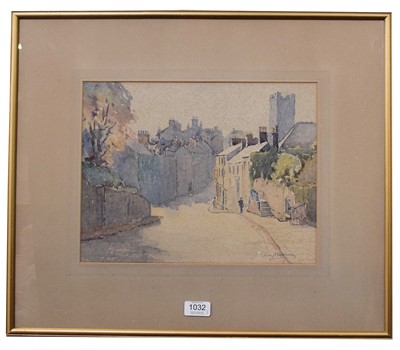 Lot 1032 - J B Harrison (20th century) 
View of an Abbey...