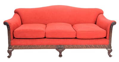 Lot 296 - A 19th Century Howard Style Three-Seater Sofa,...