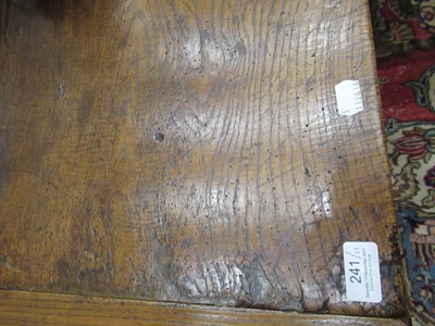 Lot 241 - An 18th Century Oak Refectory Dining Table, of...