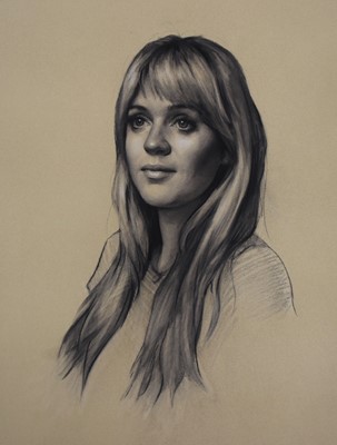 Lot 8 - Phoebe Hicks, Portrait commission, single head...