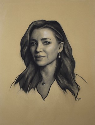 Lot 8 - Phoebe Hicks, Portrait commission, single head...