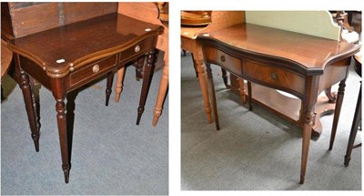 Lot 669 - Two reproduction card tables