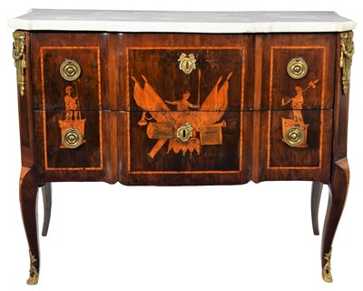 Lot 327 - A Louis XV/Transitional Style Marquetry Inlaid...