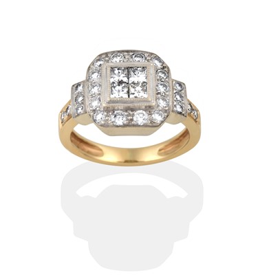 Lot 2391 - A Diamond Cluster Ring