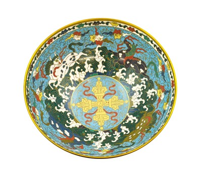 Lot 103 - ^ A Chinese Cloisonne Bowl, 19th century, in...