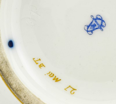 Lot 56 - ^ A Pair of Sevres Porcelain Twin-Handled...