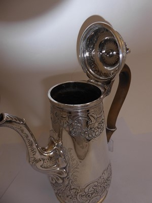 Lot 2002 - A George II Silver Coffee-Pot