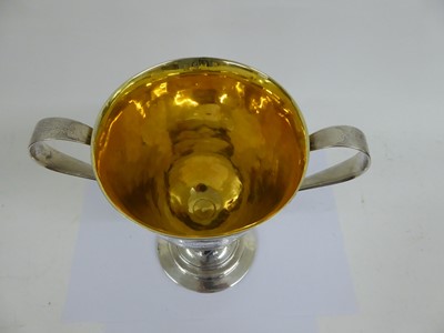 Lot 2249 - ^  A Russian Parcel-Gilt Silver Two-Handled Cup and Cover
