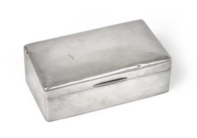 Lot 45 - A George V silver cigarette-box, by Charles...