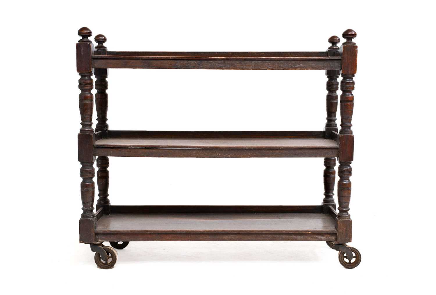 Lot 639 - ^ A Victorian Three-Tier Dinner Wagon, late...