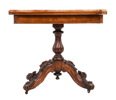 Lot 255 - ^  A Victorian Figured Walnut and Marquetry...