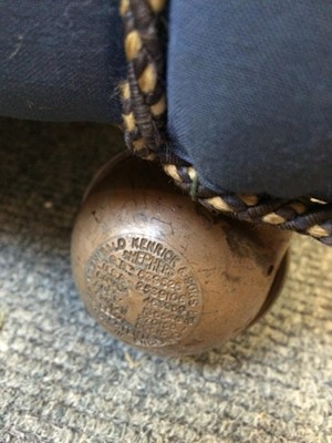 Lot 1197 - A late Victorian small cottage sofa, with a...