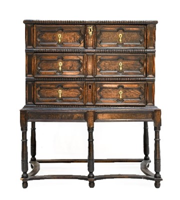 Lot 237 - ^  A 17th Century Joined Oak and Geometric...