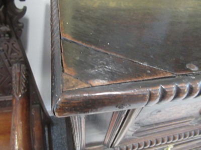 Lot 237 - ^ A 17th Century Joined Oak and Geometric...
