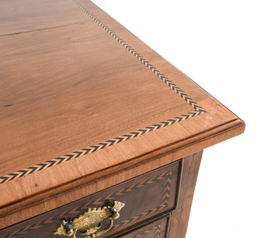 Lot 274 - ^ A George III Walnut and Parquetry Decorated...