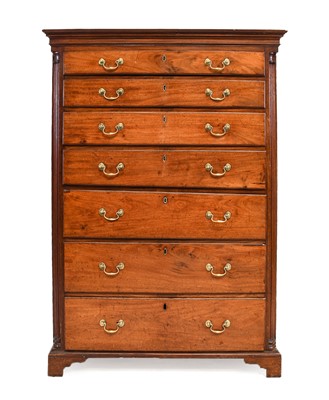Lot 289 - ^  A George III Mahogany and Pine-Lined...