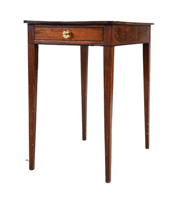 Lot 1233 - A mahogany tripod table, a George III mahogany...