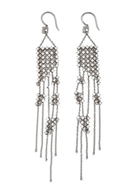 Lot 2348 - A Pair of Drop Earrings