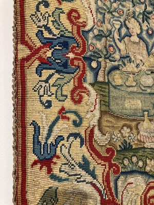 Lot 2175 - A Mid-18th Century Wool and Petit Point...
