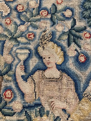 Lot 2175 - A Mid-18th Century Wool and Petit Point...
