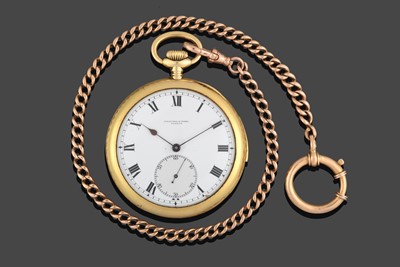 Lot 2134 - ^  Golay Fils & Stahl: An 18 Carat Gold Minute Repeater Open Faced Pocket Watch