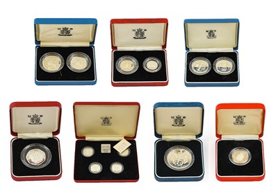 Lot 219 - A Collection of 13 x UK Silver Proof Coins...