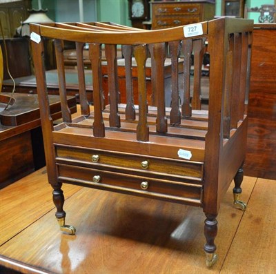 Lot 727 - A mahogany Canterbury