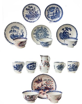 Lot 15 - A collection of 18th century English blue and...