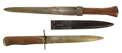Lot 234 - A Second World War German Fighting Knife, the...
