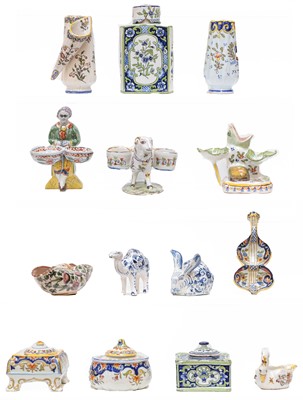 Lot 34 - A quantity of Continental faience pottery,...
