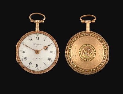 Lot 2199 - A French Gold Consular Cased Pocket Watch