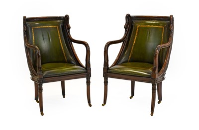 Lot 1319 - A Pair of Early 20th Century Mahogany Framed...