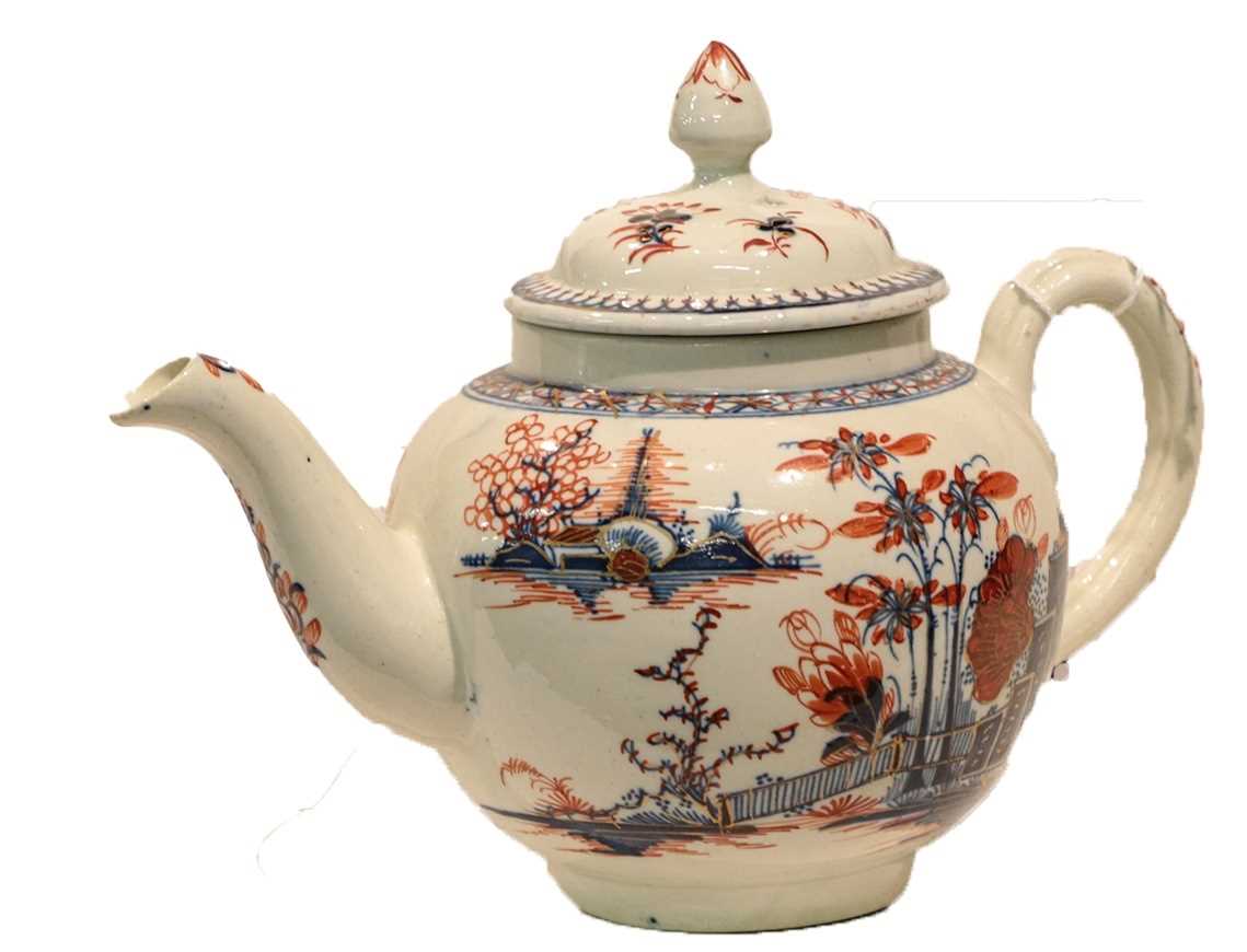 Lot 8 - A Philip Christian Liverpool teapot and cover...