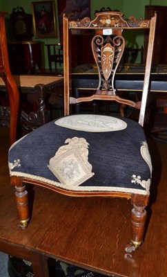 Lot 739 - Inlaid Edwardian chair