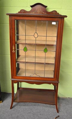 Lot 758 - An Edwardian mahogany display cabinet