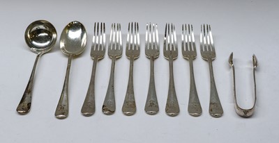 Lot 109 - A Silver Plate Table Service, Hanoverian...