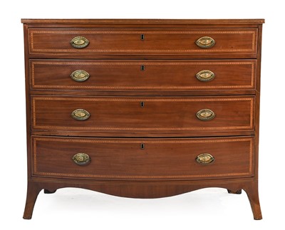 Lot 590 - A George III Mahogany, Rosewood Crossbanded...