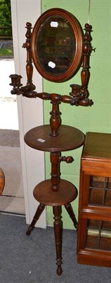 Lot 762 - A reproduction turned bobbin wig stand