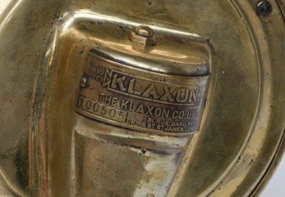 Lot 108 - The Klaxon: An Early 20th Century Brass...